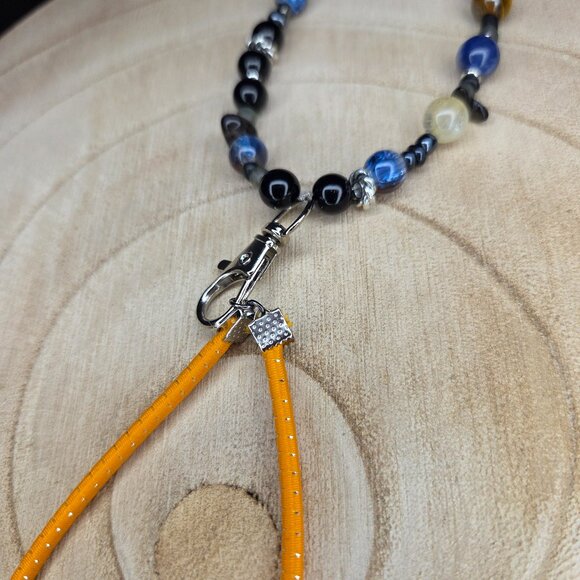 Gemstone Car Mirror Chain | Citrine, Blue Aventurine, Amazonite & Tiger Eye - Picture 3 of 3